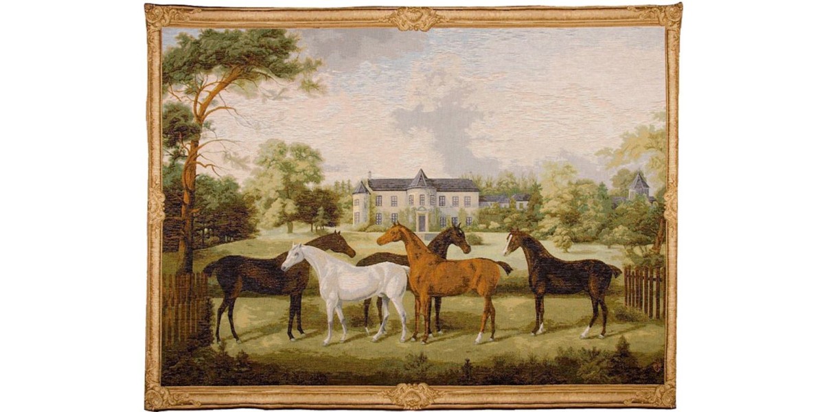 Gobelín Tapisserie  Chevaux